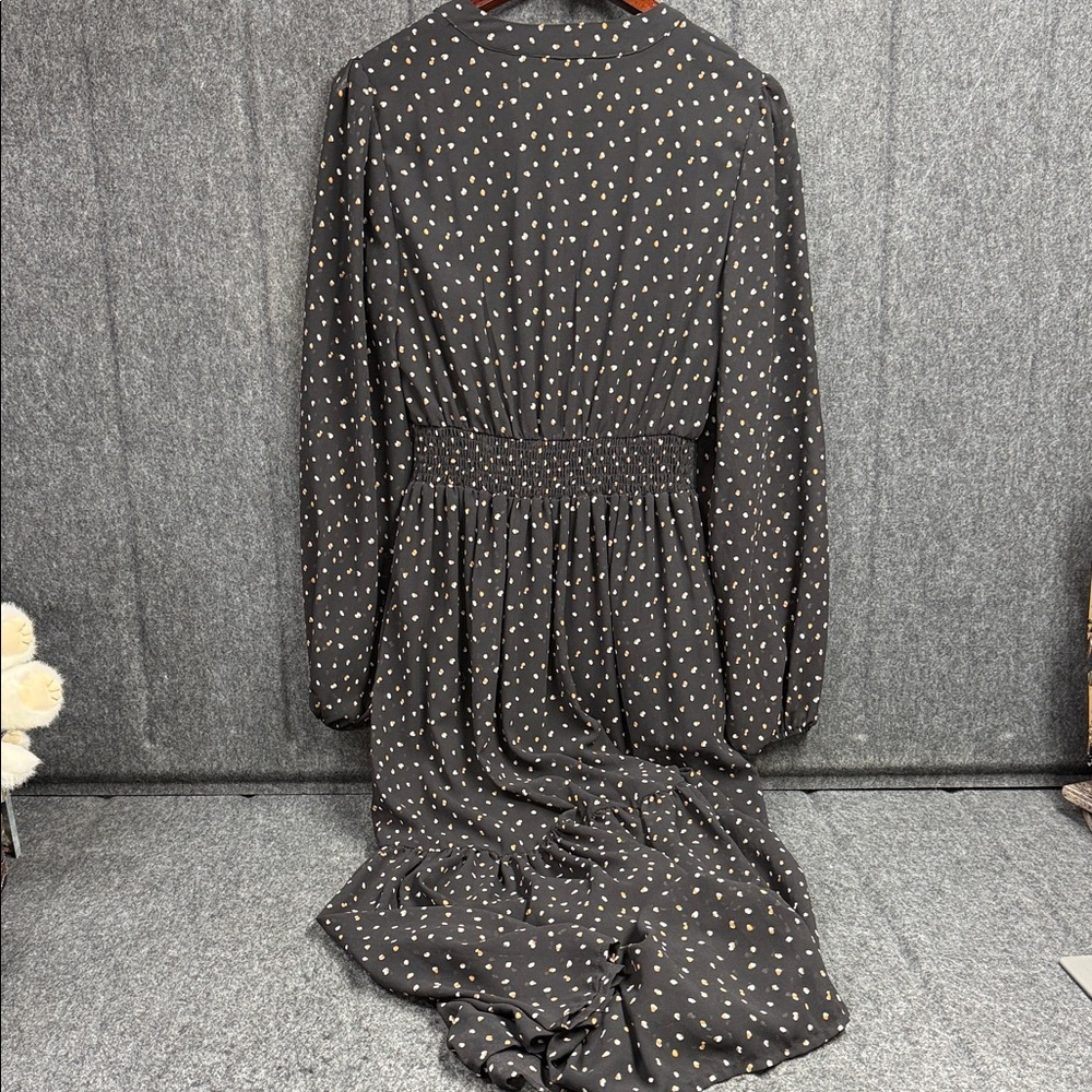 Russtydustty Elegant Black Floral Long Sleeve Dress - Picture 4 of 6